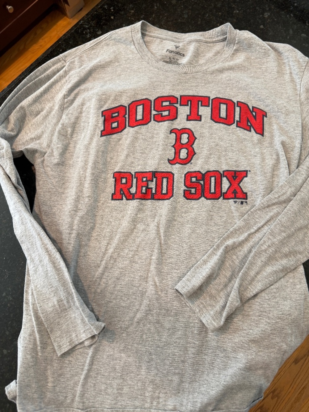 Boston Red Sox long sleeved tee heather gray